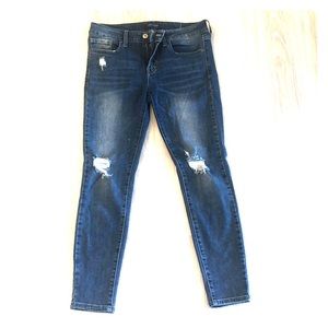 Distressed jeans mid rise